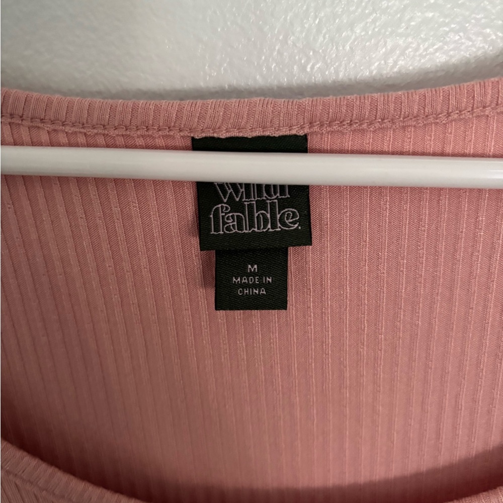 Pink Ribbed Top - Picture 2 of 2